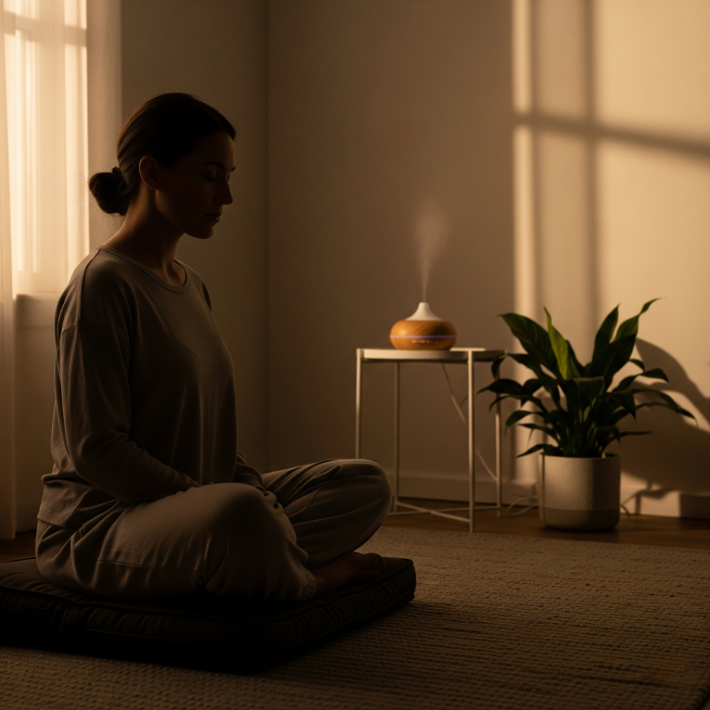 breathe and begin with intention